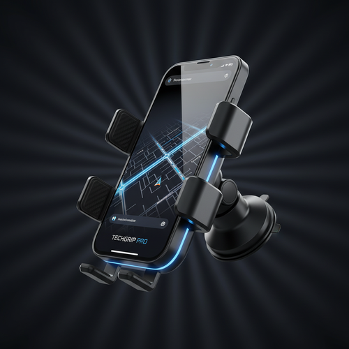 Car Phone Mount - Dark Background